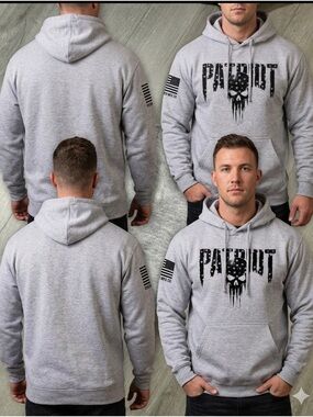 Howitzer "Patriot" Skull Graphic Hoodie - Size XL -